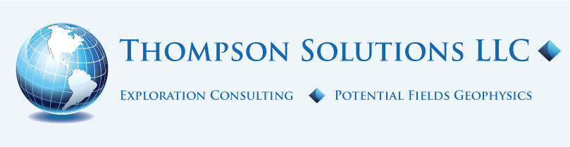 Thompson Solutions LLC uses state of the art software including Geosoft and extensions and ArcGIS